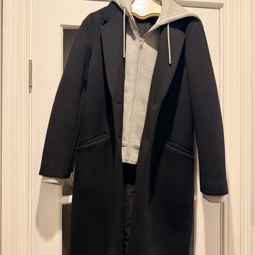 Zara Hooded Combination Coat with removable hood - Picture 10 of 11